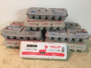 Donated Egg Cartons